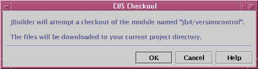 CVS checkout module