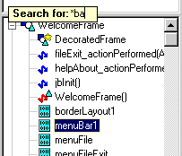 Screenshot of search result for *ba